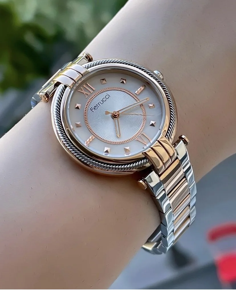 Ferrucci FBG17007C Gümüş Kadranlı Çelik Kordonlu Kadın Kol Saati