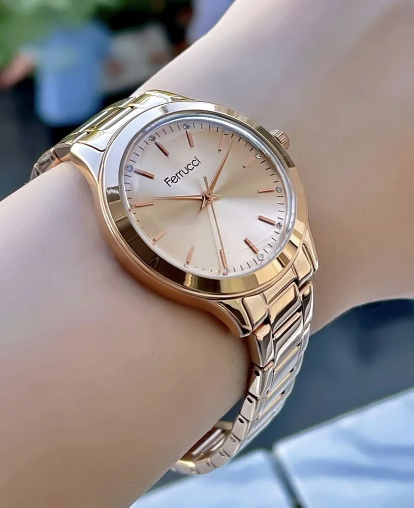 Ferrucci FBG18009A Rose Kadranlı Çelik Kordonlu Kadın Kol Saati