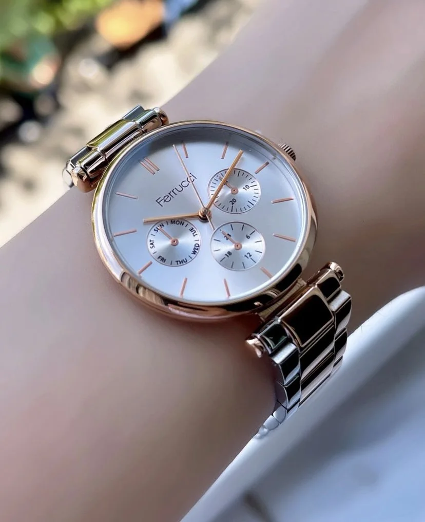 Ferrucci FBH18001D Gümüş Kadranlı Çelik Kordonlu Kadın Kol Saati
