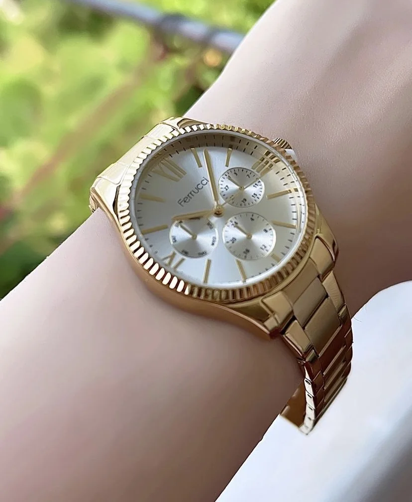 Ferrucci FBH18003D Gümüş Kadranlı Çelik Kordonlu Kadın Kol Saati
