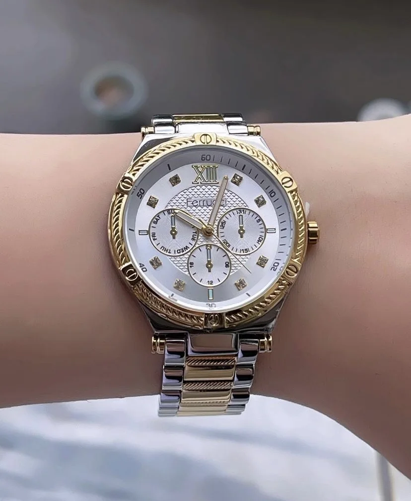 Ferrucci FBH18005B Gümüş Kadranlı Çelik Kordonlu Kadın Kol Saati