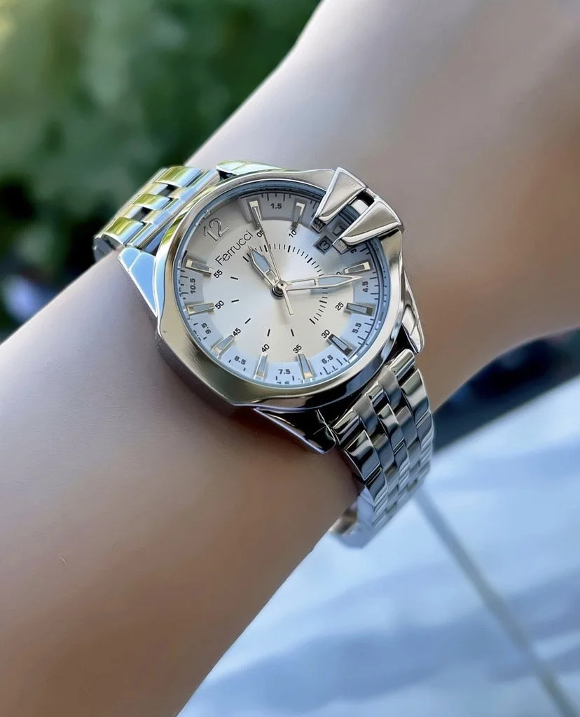 Ferrucci FBH18007E Gümüş Kadranlı Çelik Kordonlu Kadın Kol Saati