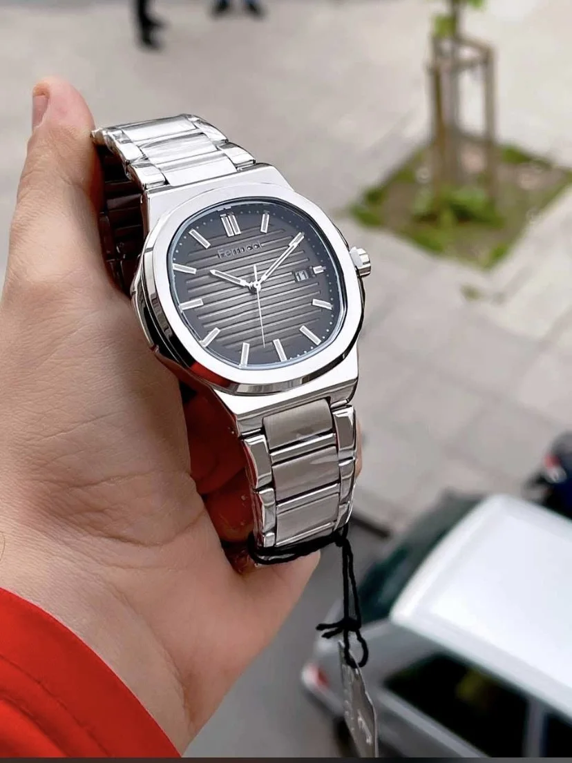 Ferrucci FEG27004B Siyah Kadranlı Çelik Kordonlu Erkek Kol Saati