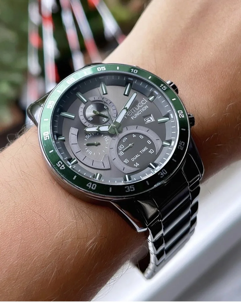 Ferrucci FEH28033C Gri Kadranlı Çelik Kordonlu Erkek Kol Saati